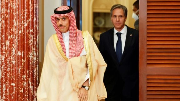 Secretary of State Antony Blinken and his Saudi counterpart in Washington, in October 2021