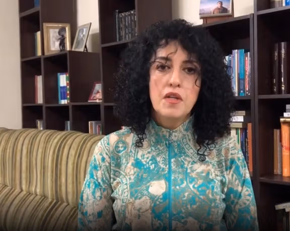 Imprisoned Iranian rights activist Nargess Mohammadi. Undated