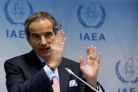 International Atomic Energy Agency (IAEA) Director General Rafael Grossi addresses a news conference during an IAEA board of governors meeting in Vienna, Austria, March 6, 2023