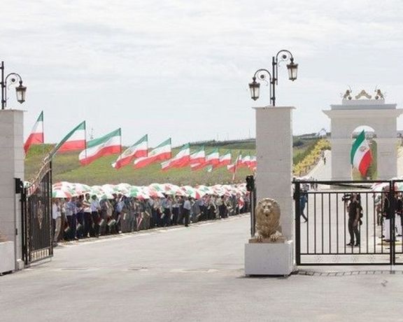 The entrance of MEK’s camp Ashraf in Albania