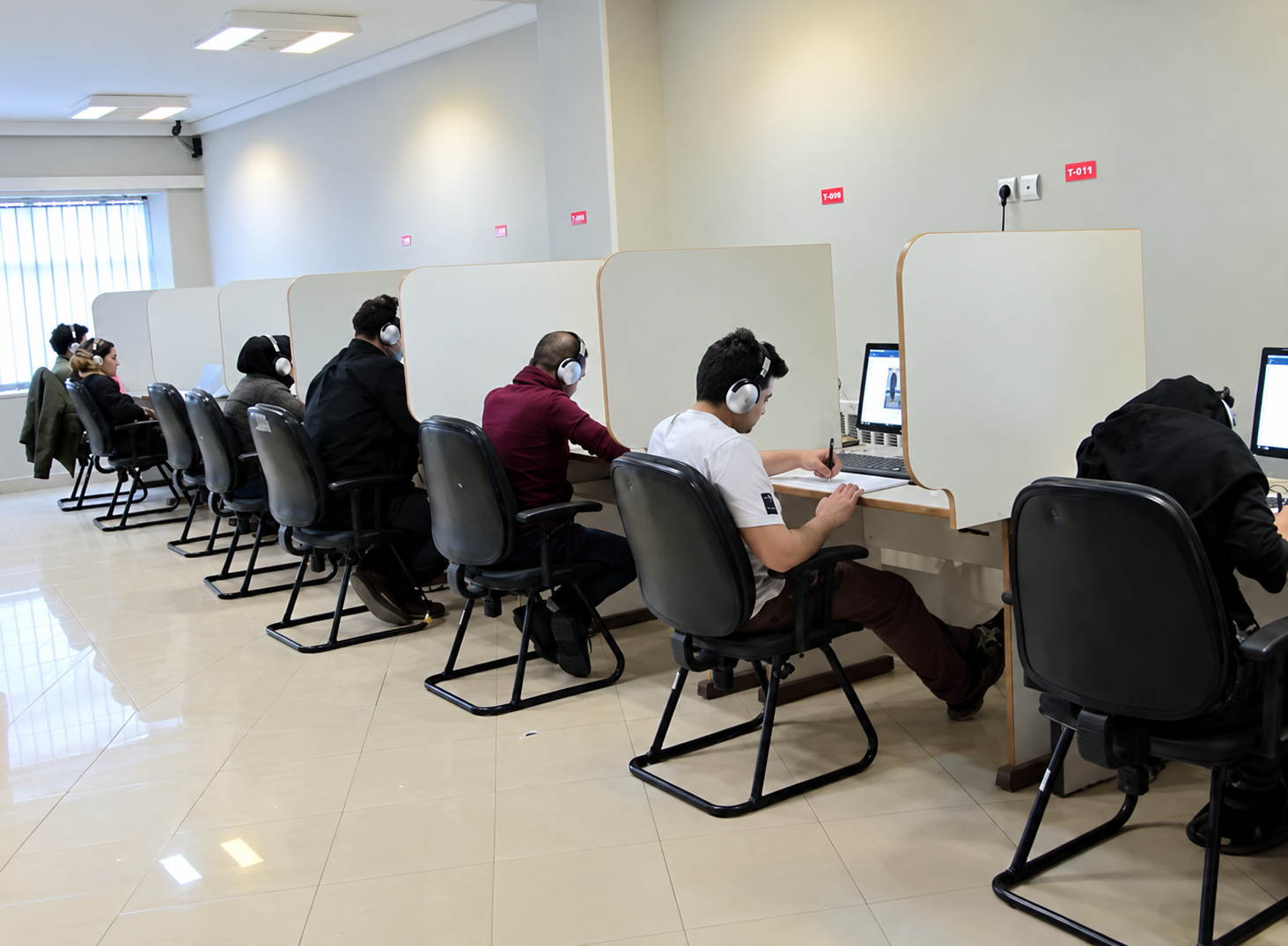 A language test center in Iran.