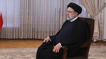 President Raisi during his televised remarks on Monday, May 9, 2022