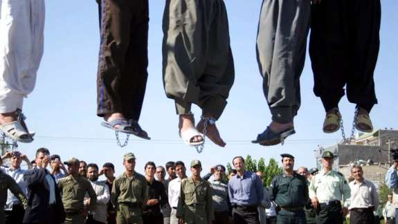 A public execution in Iran