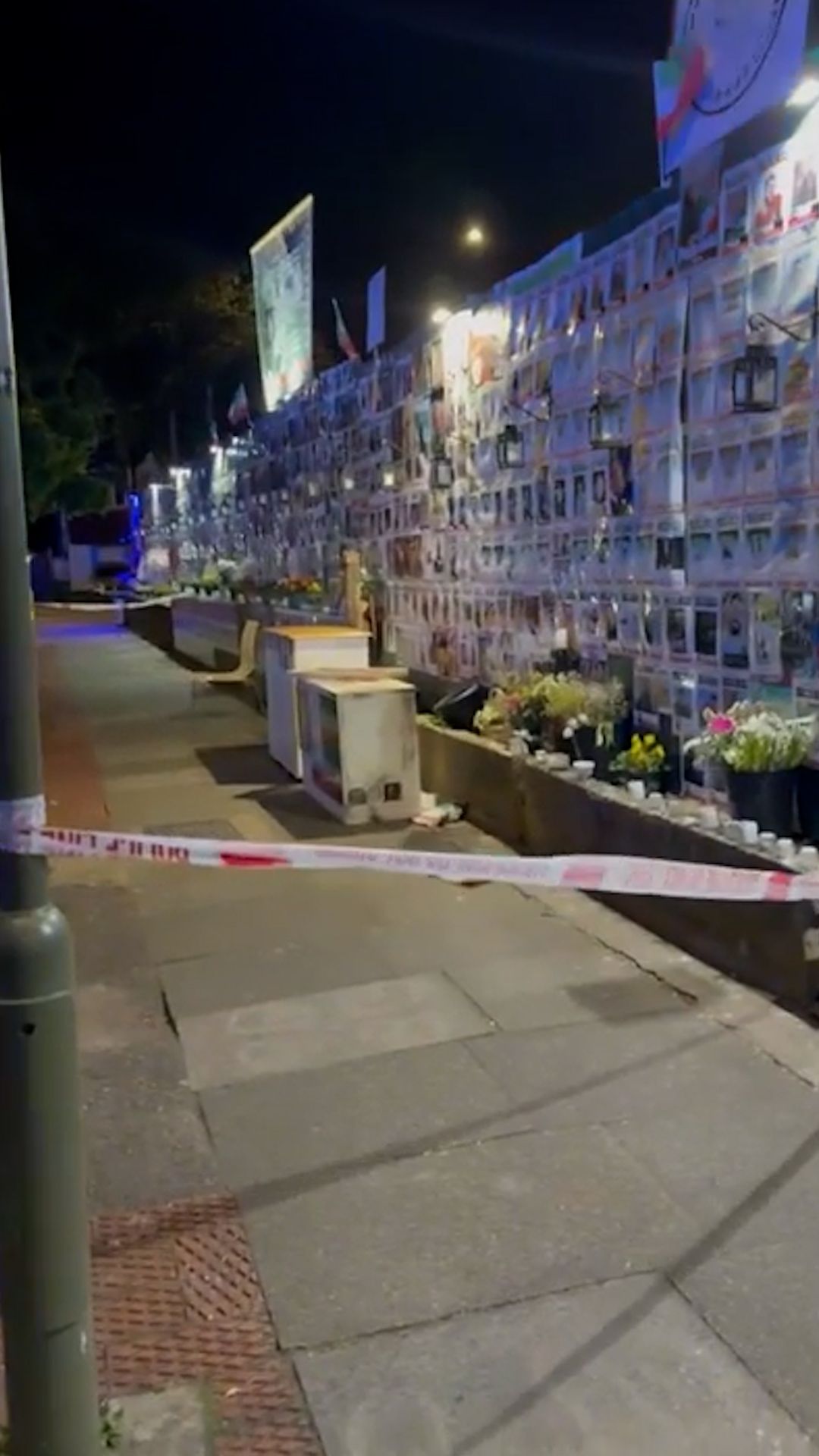 دیوار یادبود جاویدنامان انقلاب ملی ایرانیان در شمال لندن هدف آتش‌سوزی عمدی قرار گرفت