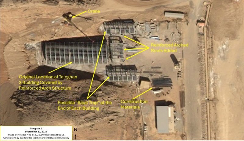 إيران تستأنف أعمال البناء في موقع «طالقان-2» المُدَمّر