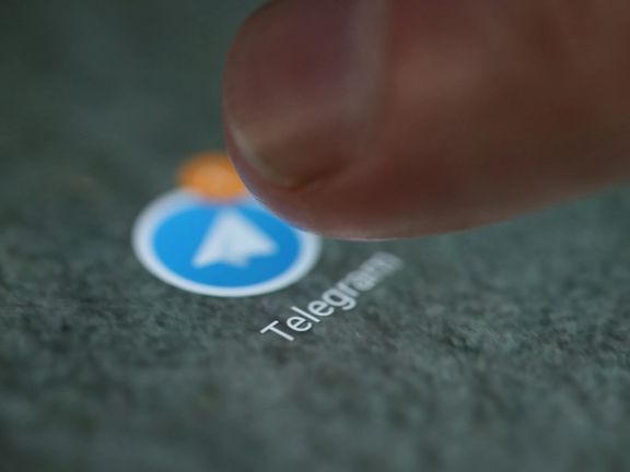 The Telegram app logo is seen on a smartphone, File photo.