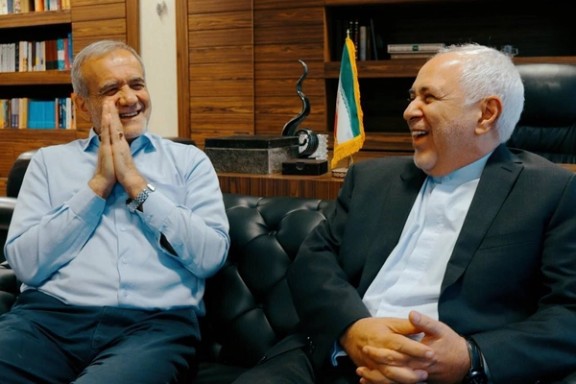 President Masoud Pezeshkian and Mohammad-Javad Zarif