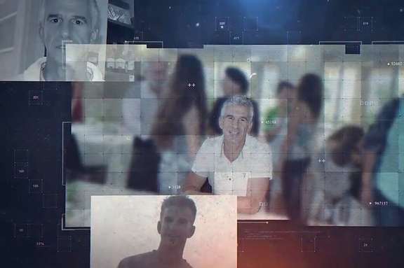 Screen shot of video released by an anonymous group on chief of Mossad.