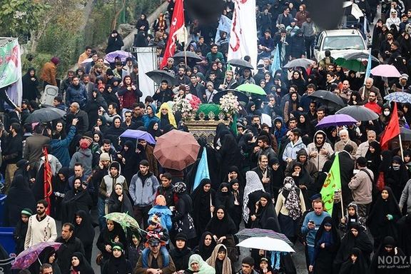 Arbaeen pilgrims marching toward Karabala, Iraq in 2019