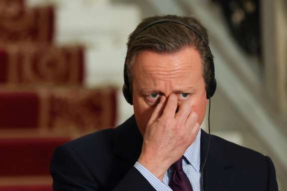 British Foreign Secretary David Cameron in Cairo, Egypt, December 21, 2023