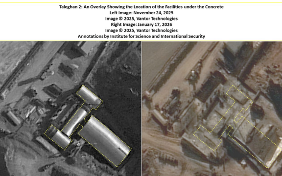 تصویر تطبیقی پیش و پس از پوشش بتنی