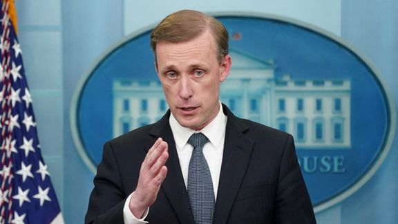US national security adviser Jake Sullivan speaks to reporters during a press briefing at the White House, July 11, 2022.