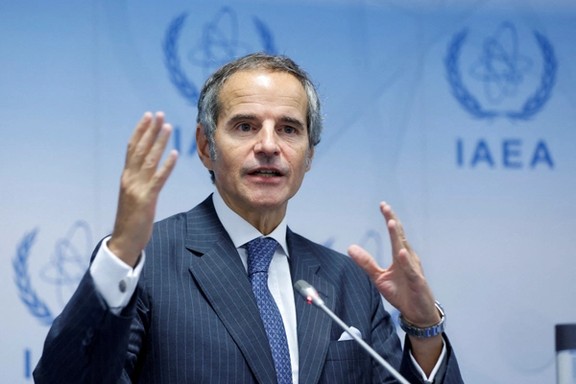 UN nuclear watchdog chief Rafael Grossi attends a press conference during the International Atomic Energy Agency's 35-nation Board of Governors meeting in Vienna, Austria, September 11, 2023.