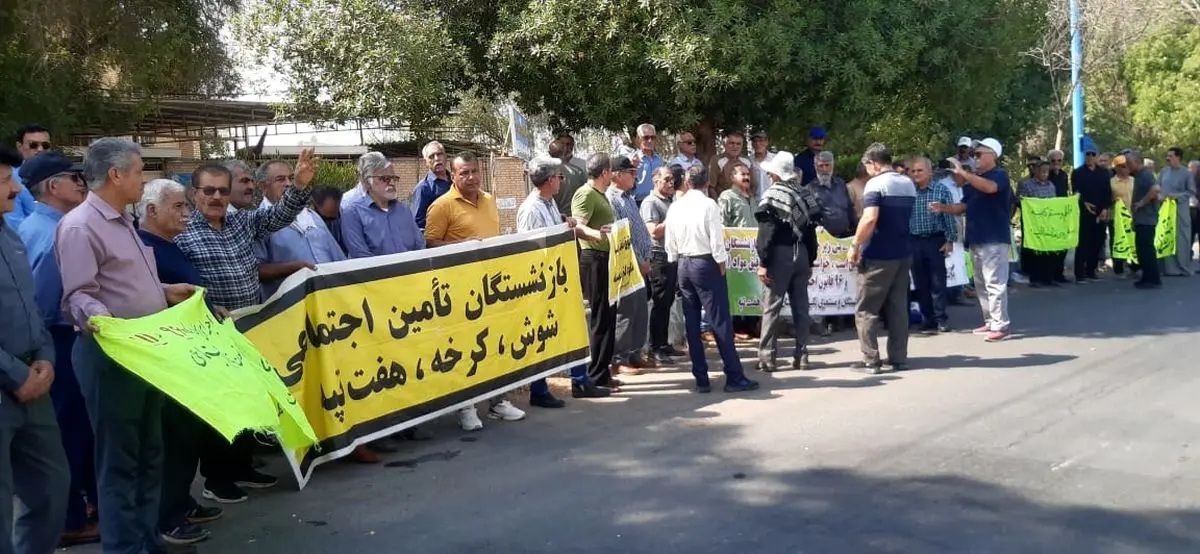 بازنشستگان در شهرهای مختلف ایران در اعتراض به بی‌پاسخ ماندن مطالبات خود تجمع کردند
