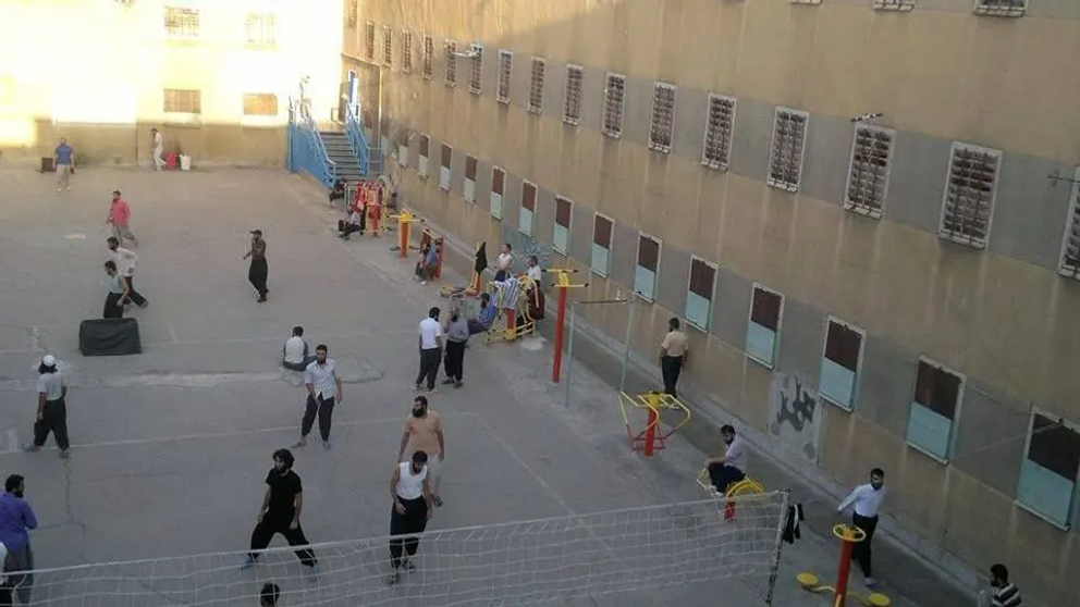 Inmates inside one of Iran's prisons