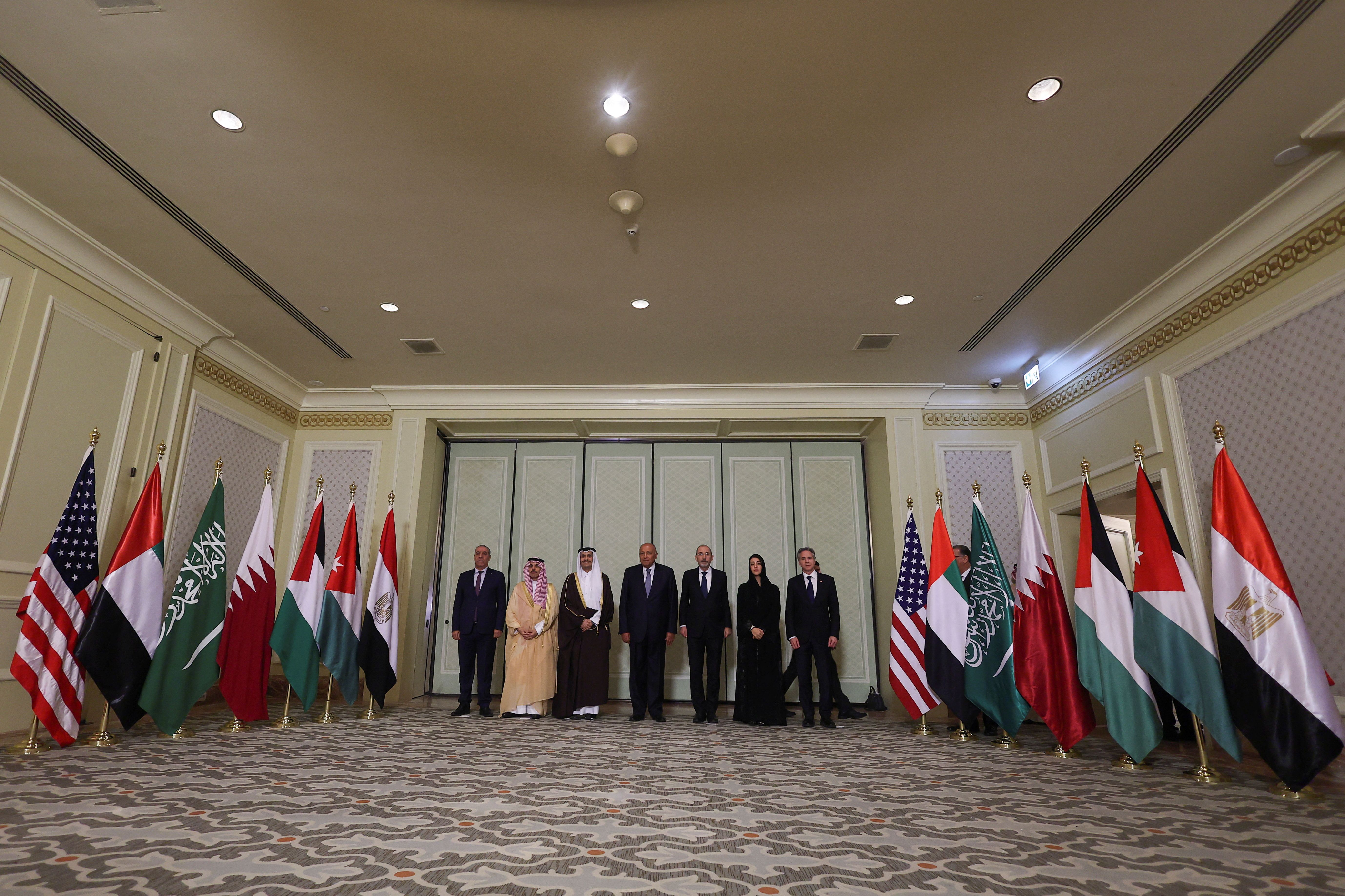 وزیران خارجه ۵ کشور عربی پیش از دیدار با بلینکن خواهان آتش‌بس فوری در غزه شدند