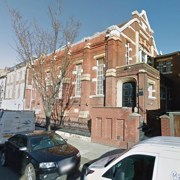 The former methodist church in Hammersmith where the Al-Tawheed Charitable Trust hold events