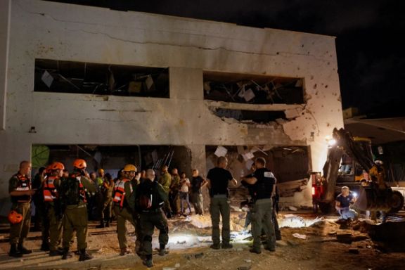 An Israeli school hit by an Iranian missile on October 1, 2024
