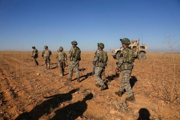 US and Turkish soldiers conduct a combined joint patrol outside Manbij, Syria, on November 1, 2018.