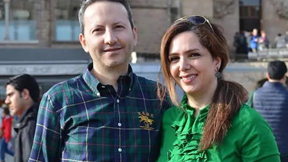 Iranian physician Ahmadreza Jalali with his wife Vida Mehran Nia