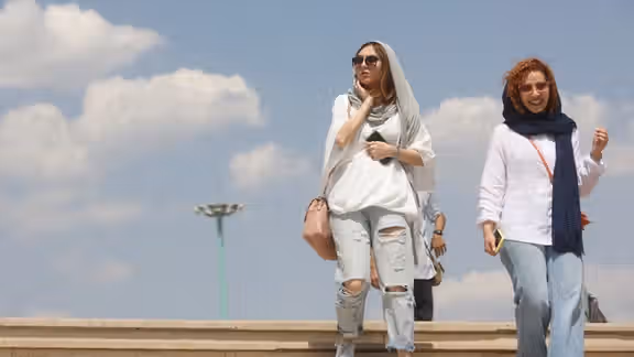 Iranian women in public
