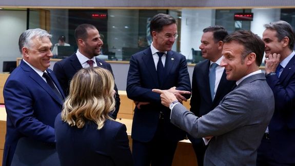 Heads of several EU states during an informal European Union leaders' summit in Brussels, Belgium April 17, 2024