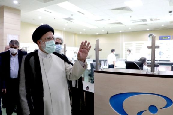 Iran's President Ebrahim Raisi visiting the Bushehr nuclear power reactor. October 8, 2021