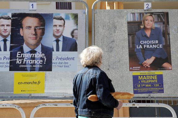 ادامه شمارش آرای انتخابات ریاست جمهوری فرانسه: لوپن رقیب احتمالی مکرون در دوم خواهد بود