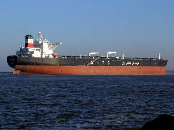 An oil tanker from the National Iranian Tanker Company (NITC) fleet