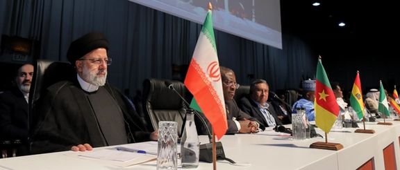 President Ebrahim Raisi during the BRICS summit in South Africa's Johannesburg on AUgust 24, 2023