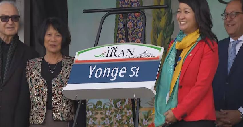 Toronto mayor inaugurates new ‘Little Iran’ cultural district