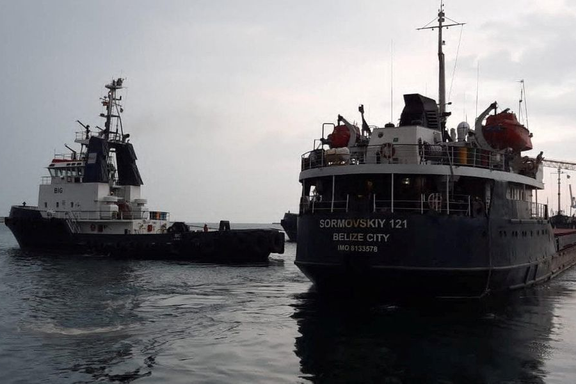 Belize-flagged Sormovsky vessel that carried wheat from Ukraine to Turkey