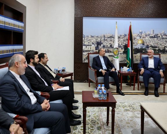 Iranian FM Holds Talks With Hamas' Haniyeh Ahead Of Egypt Visit