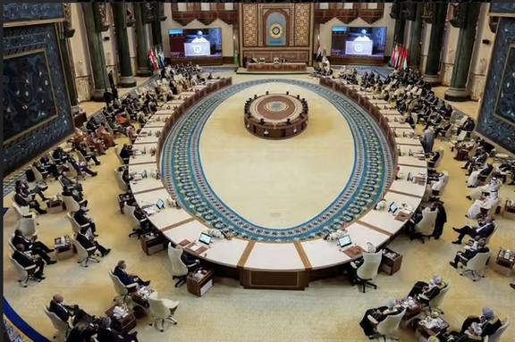 رهبران کشورهای عربی در سیوچهارمین اجلاس اتحادیه عرب در بغداد، عراق