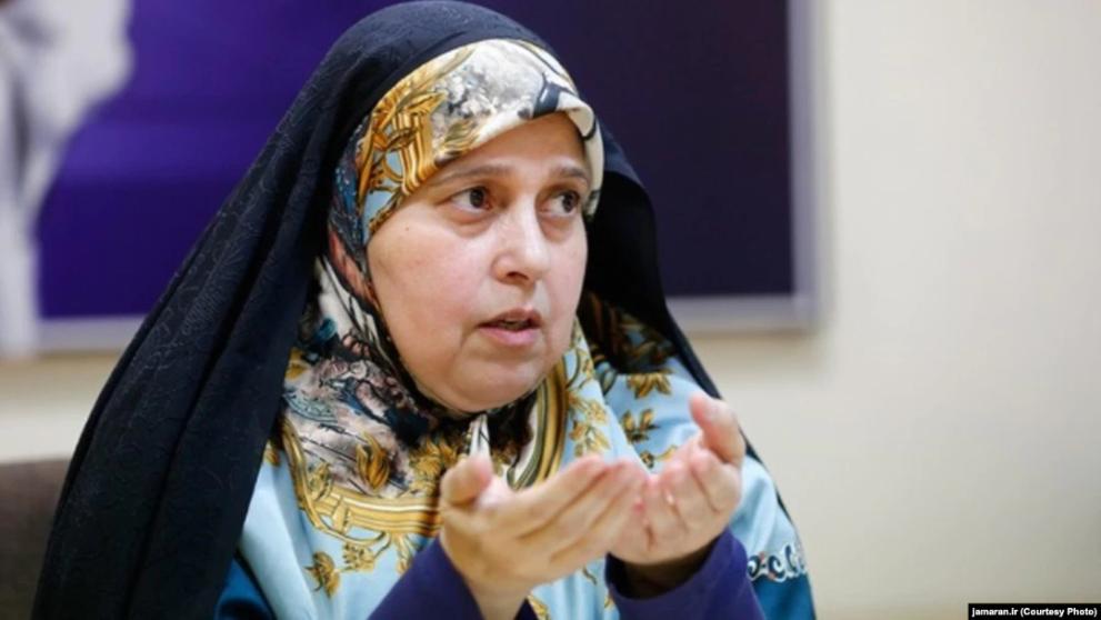 Former Iranian lawmaker known to be outspoken, Parvaneh Salahshouri.