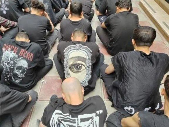 A photo released by the authorities shows a group of detainees. May 17, 2024