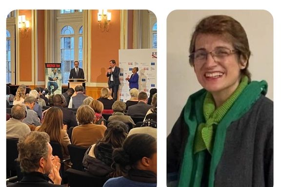 در کنگره جهانی علیه مجازات اعدام، جایزه روبرت بدینتر به نسرین ستوده اهدا شد