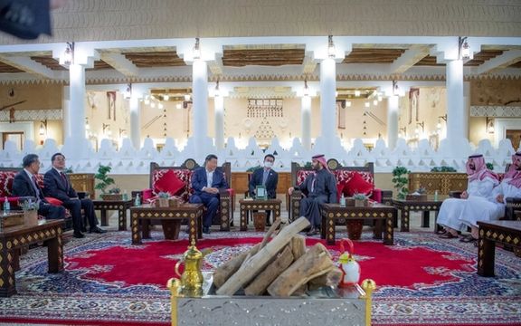 President Xi meeting with Saudi Crown Prince bin Salman on December 8, 2022