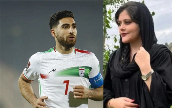 کاپیتان تیم ملی فوتبال: موهای دخترانمان با کفن پوشیده میشود