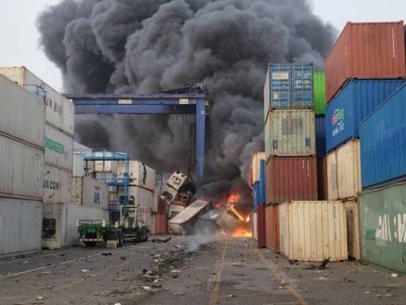 گزارش روزنامه هممیهن: محمولهای که در بندر رجایی منفجر شد، متعلق به نهادی نظامی بود