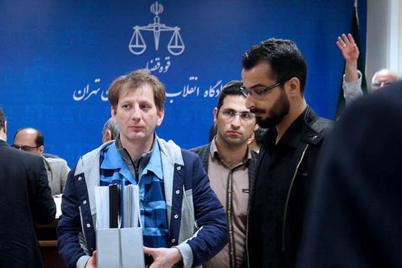 Iranian billionaire abak Zanjani in court, accused of embezzling $2.7 billion.