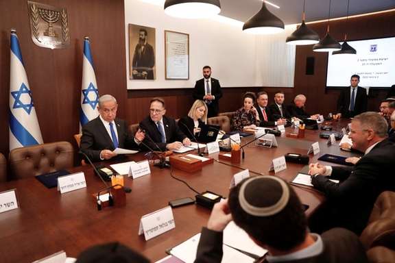 An Israeli cabinet meeting on January 3, 2023