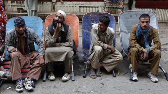 Afghan workers in Iran