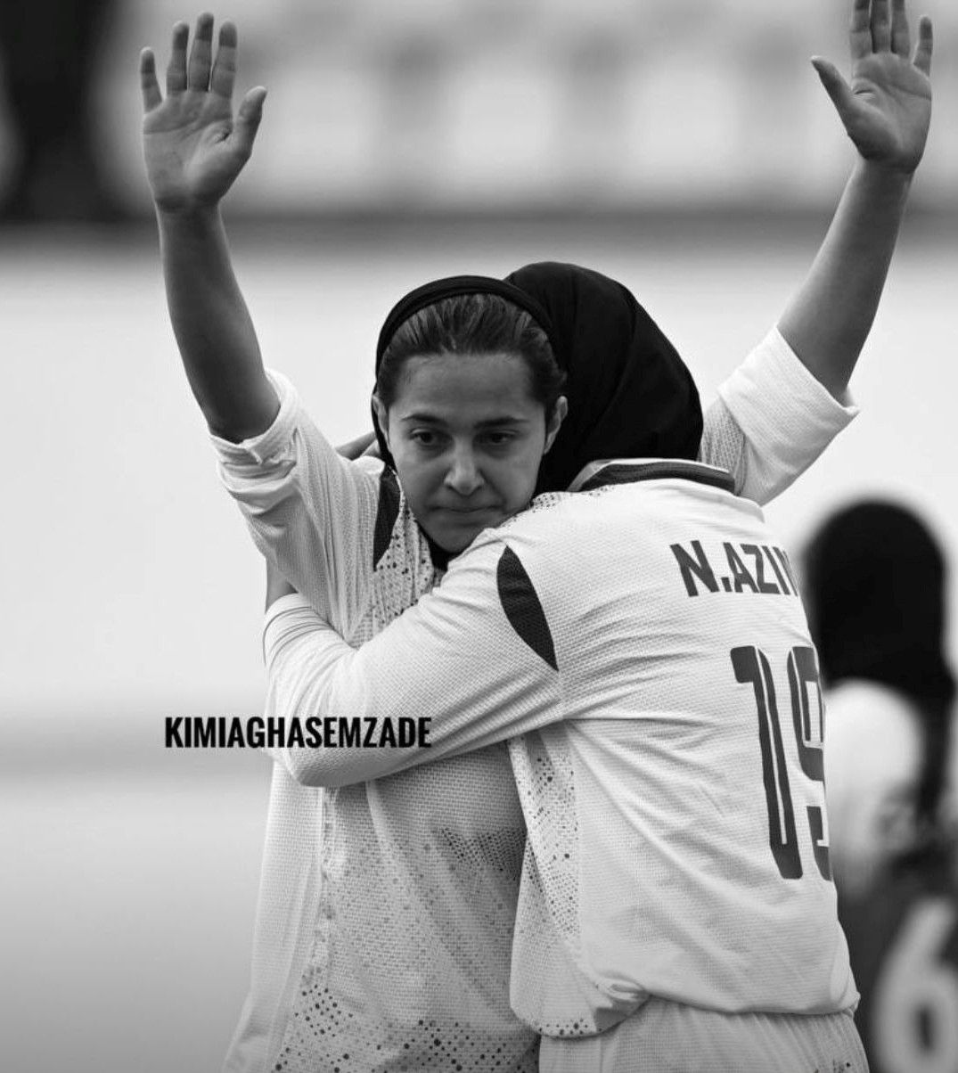 Maryam Mohammadhosseini, a player for the Esteghlal women’s team, refrained from celebrating after scoring on January 19, 2026.