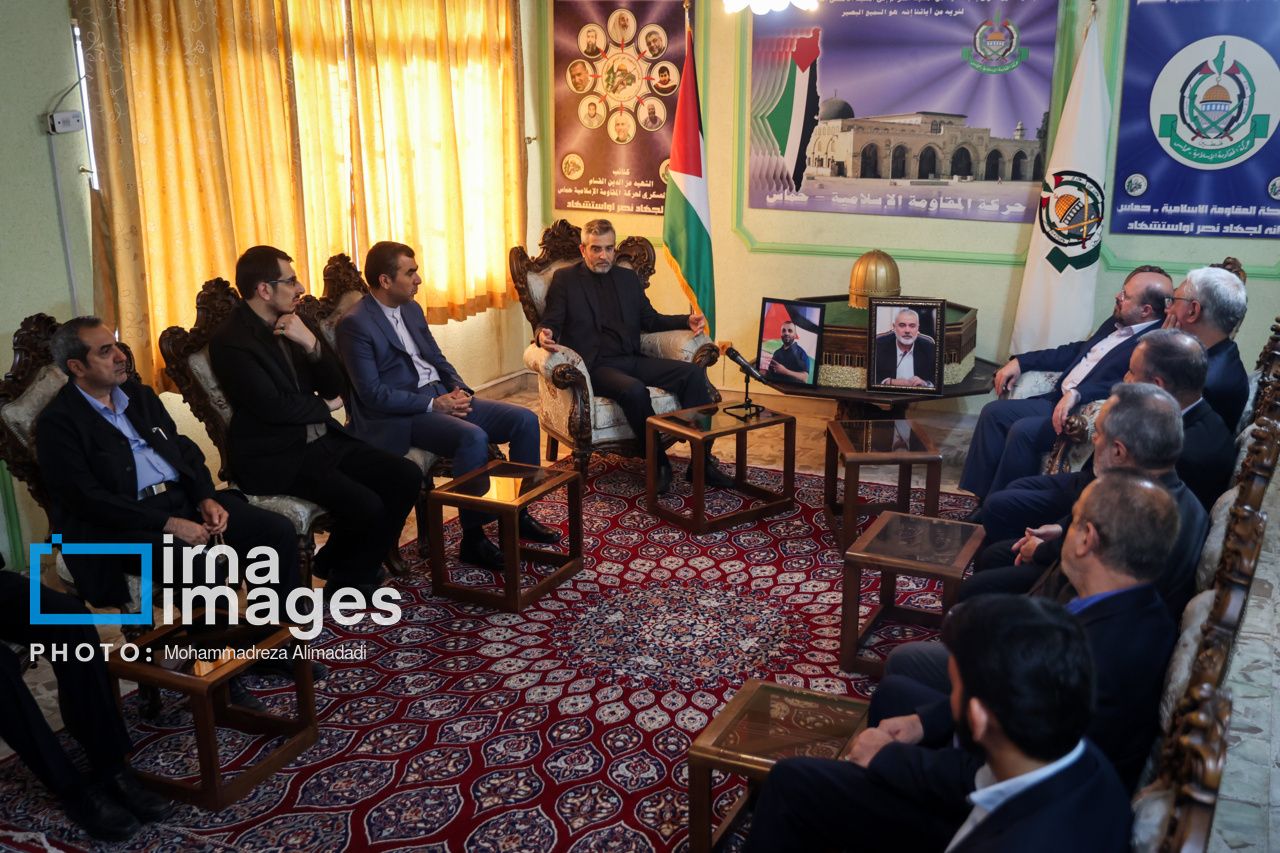 Iran’s Acting Foreign Minister Ali Bagheri Kani during a meeting with Hamas representative in Tehran on August, 6, 2024
