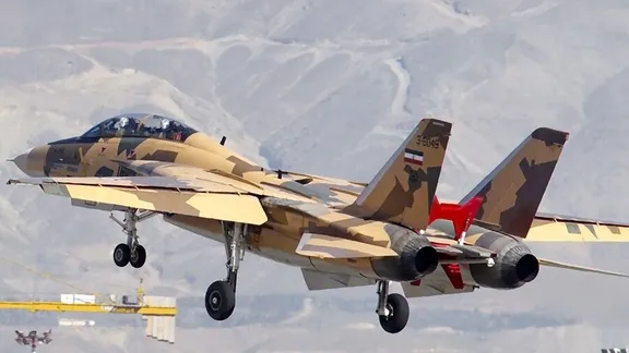 An Iranian F-14 Tomcat fighter still flying after 50 years
