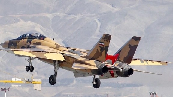 An Iranian Air Force’s US-built F-14 Tomcat warplane