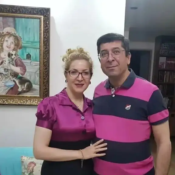 Hamid Qarahassanlou, a fifty-four-year-old radiologist, and his wife Farzaneh