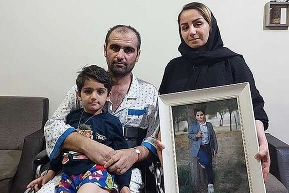 The family of Kian Pir-Falak, who was killed during protests