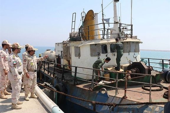 A ship seized by Iran’s IRGC forces over fuel smuggling